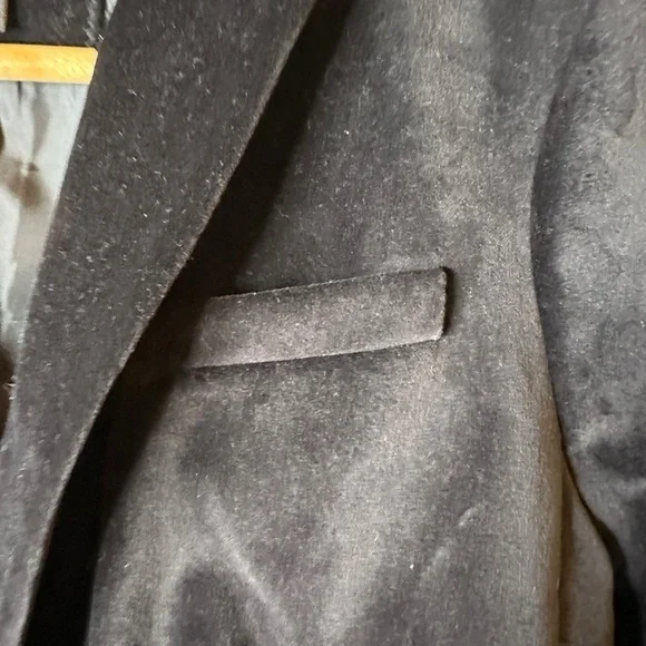 🔴5 for $40 SALE!
Talbots Petites Black Velvet 1 Button Split Back Blazer size 6p - Picture 7 of 15